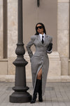 Magnetic Allure Trench Coat Grey