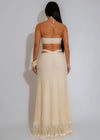 Siren’s Whisper Shell Maxi Dress Nude