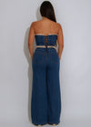 Vintage Flirt Lace Pant Set Denim