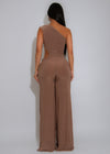 Radiant Ruched Jumpsuit Nude