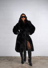 Luxe Instinct Faux Fur Coat Black *PRE ORDER*