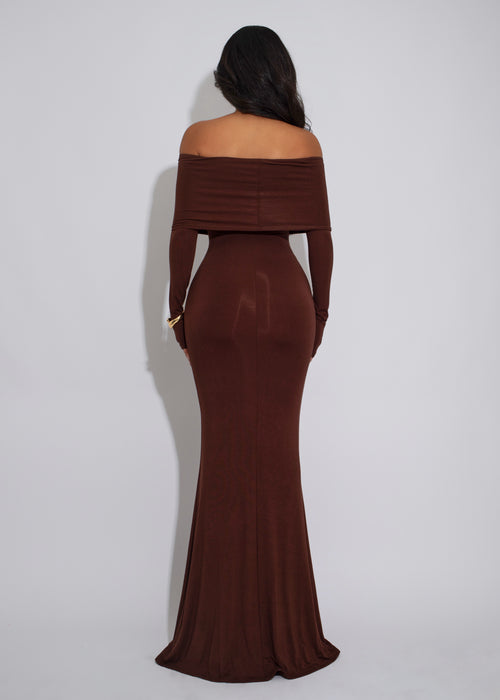 I Need Your Love Maxi Dress Brown