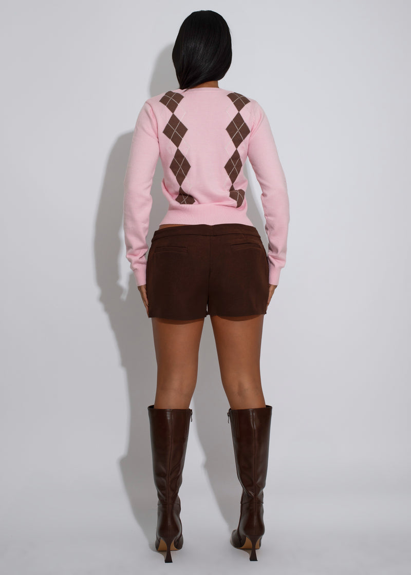 Sleek Form Short Brown