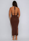Siren Flow Midi Dress Brown