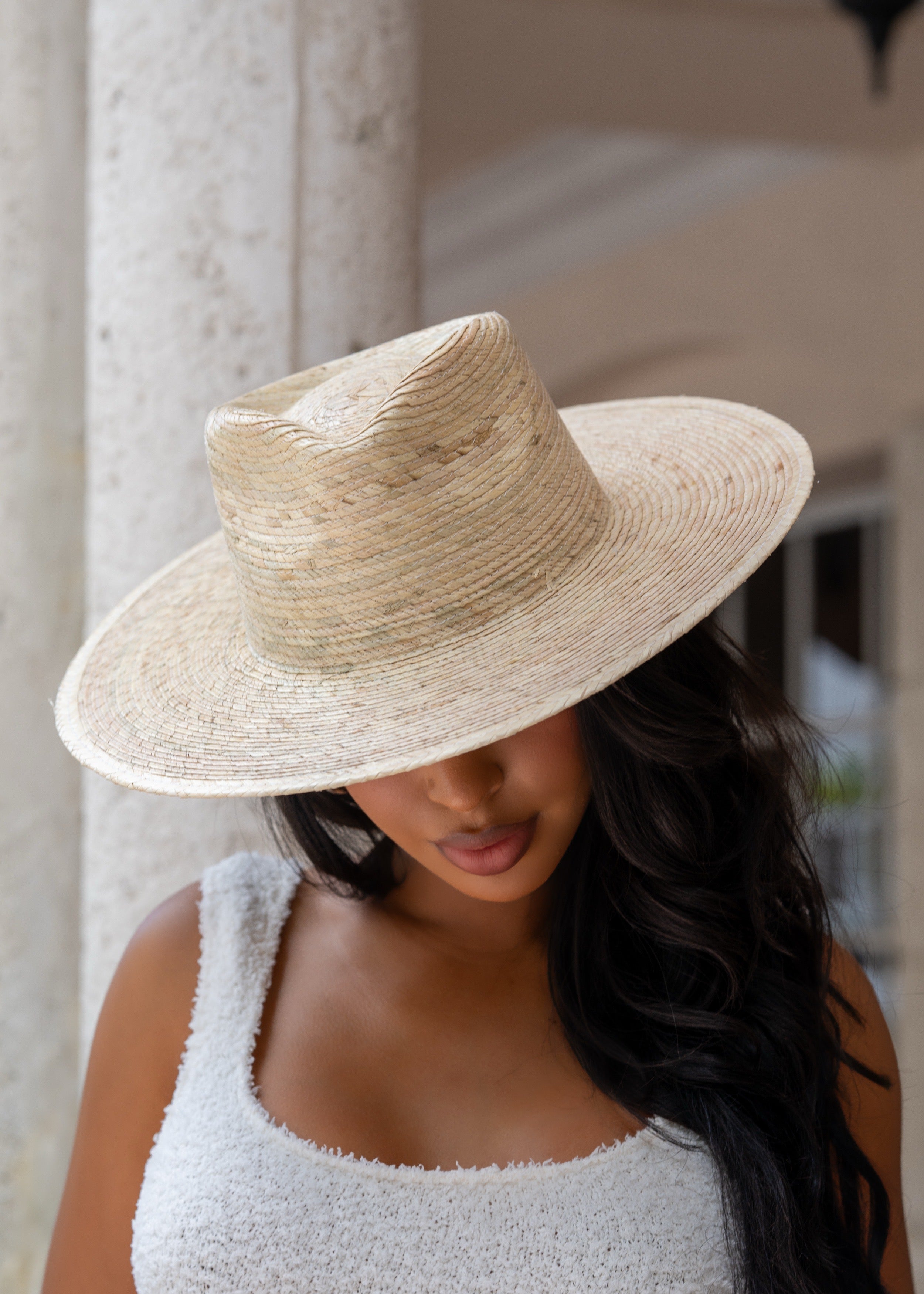 Endless Escape Woven Palm Hat Nude