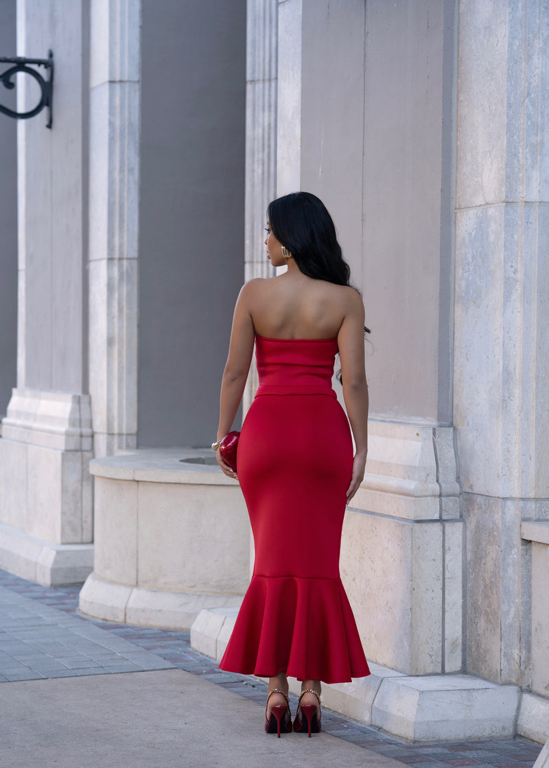 Metal Muse Skirt Set Red