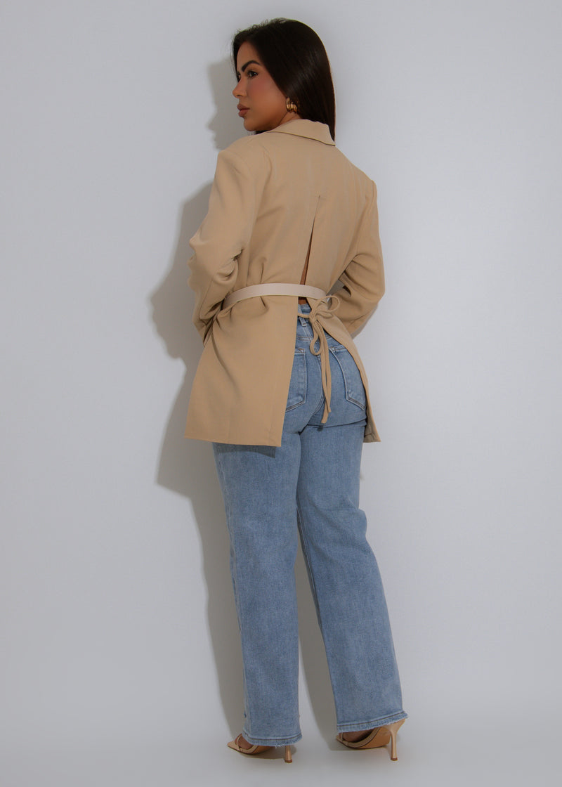 Status Signal Blazer Nude