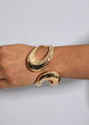 Obsidian Loop Bracelet Gold