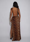 Untamed Realm Leopard Maxi Dress Brown