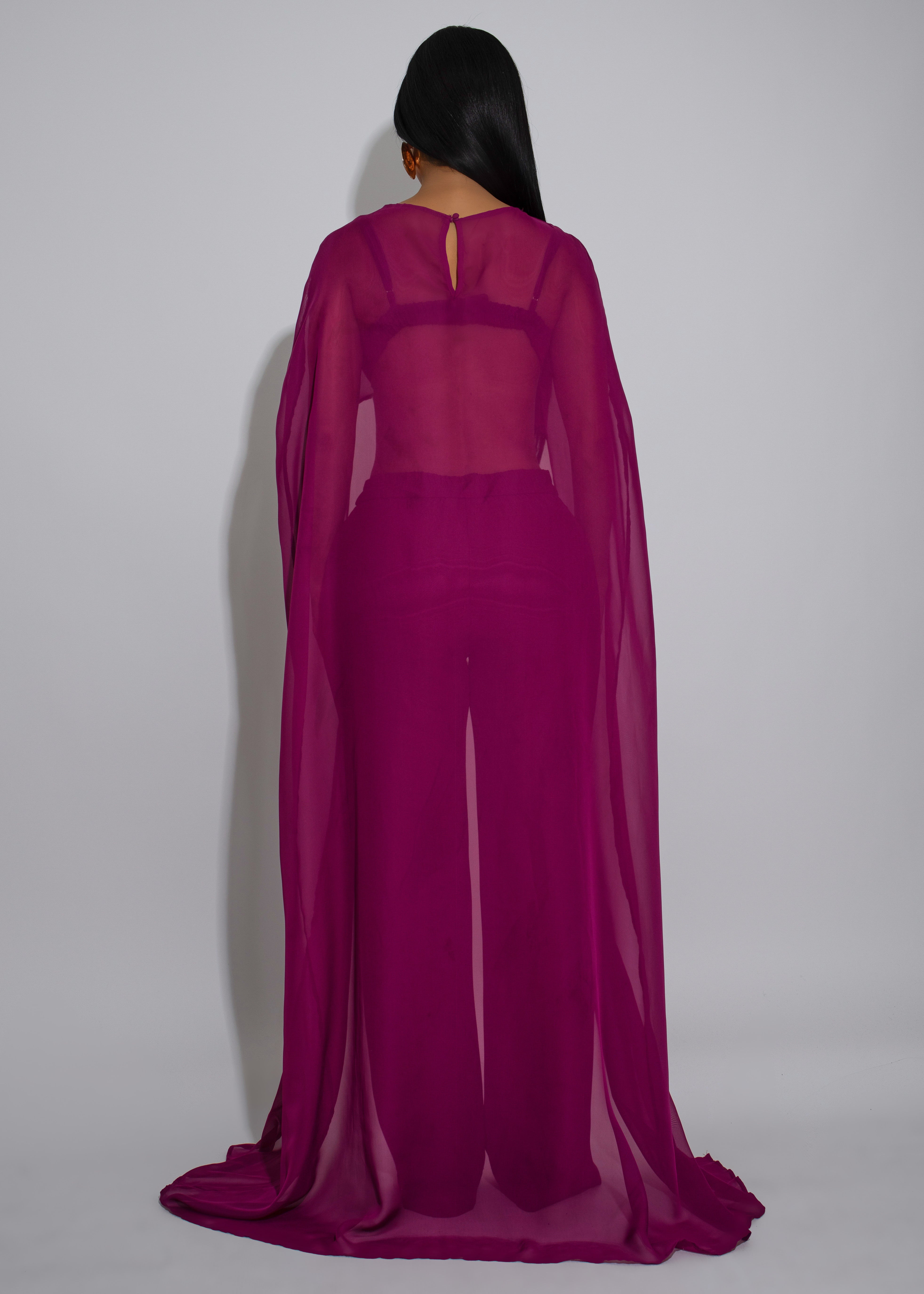 Royal Streak Pant Set Purple