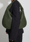 Serenade Woven Hobo Handbag Green