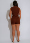Boardroom Bling Short Set Brown