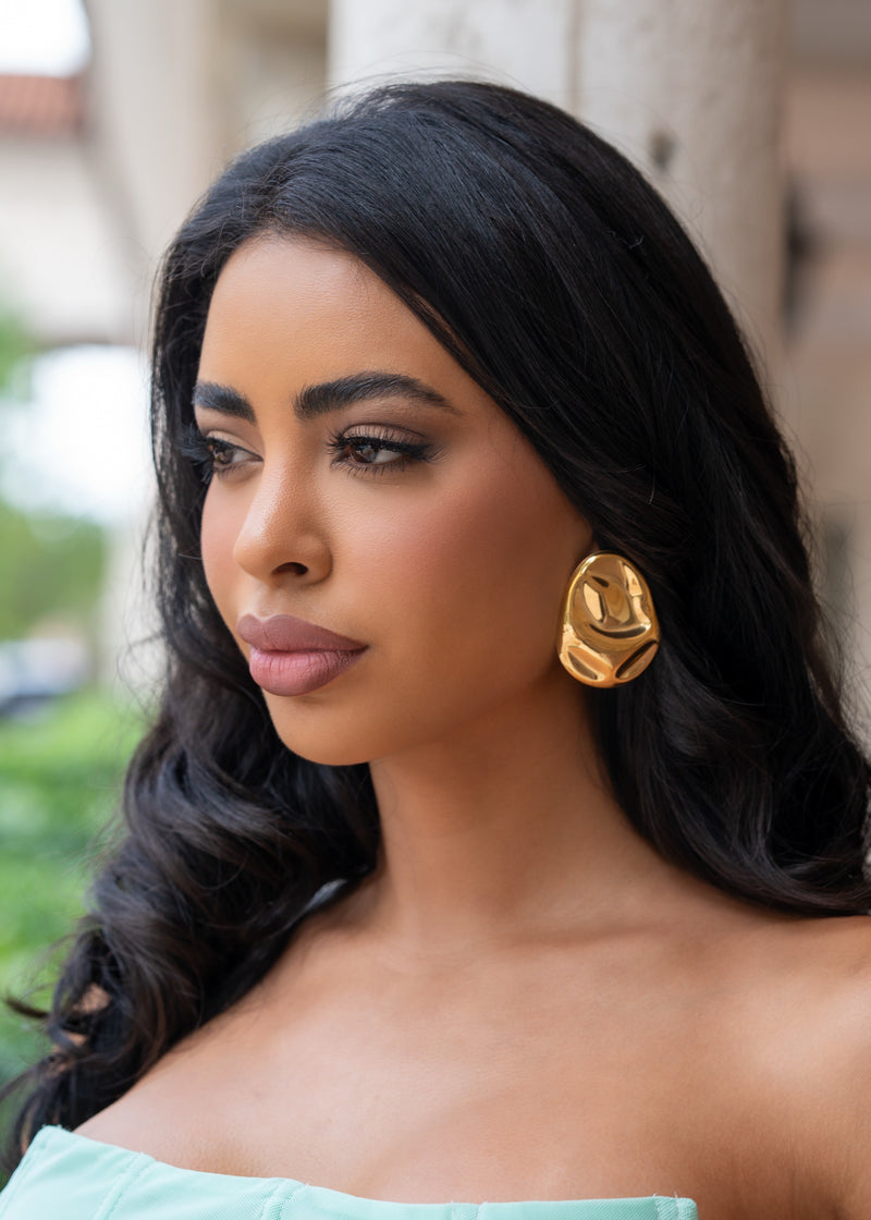 Molten Muse Earrings Gold