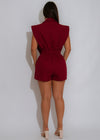 Power Move Romper Red