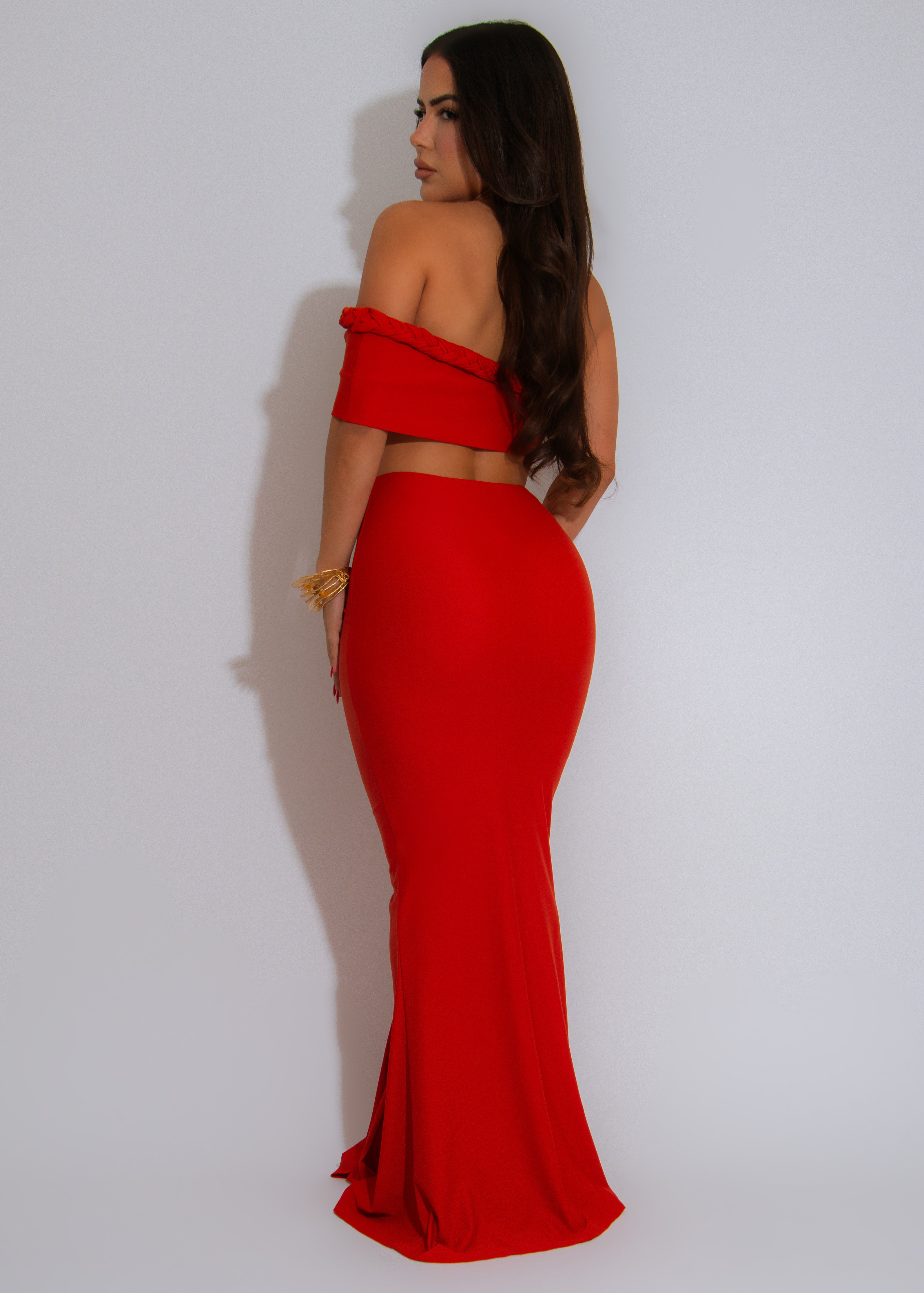 Mystic Flow Skirt Set Orange