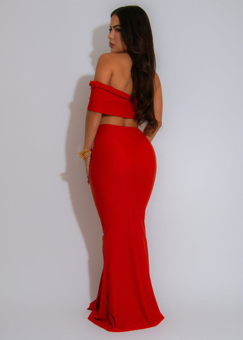 Mystic Flow Skirt Set Orange