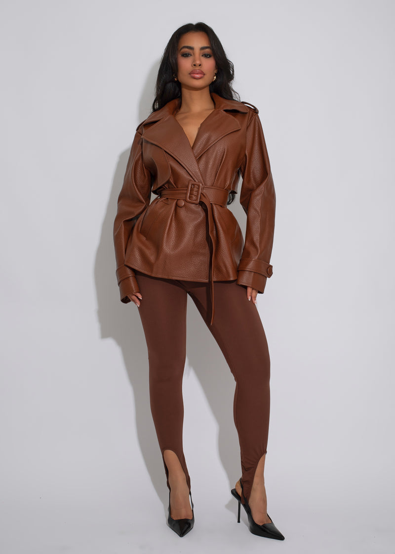 Power Sculpt Leggings Brown