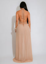 Oasis Mirage Crochet Mesh Short Set Nude