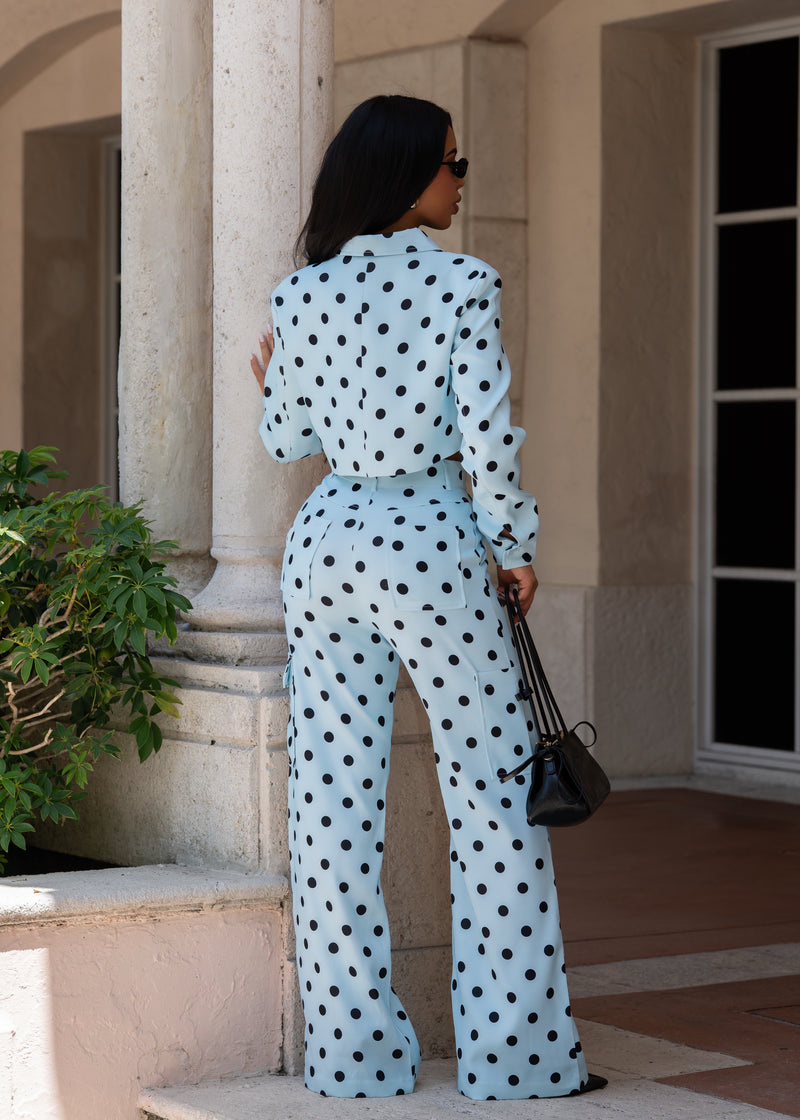 Parisian Mischief Pant Set Blue
