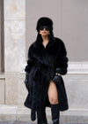 Luxe Instinct Faux Fur Coat Black *PRE ORDER*