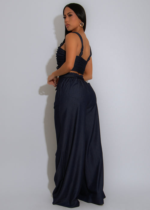 Tidebound Twine Pant Set Dark Denim
