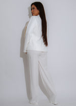 Sharp Code Pant White
