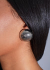 Radiance Dome Earrings Silver