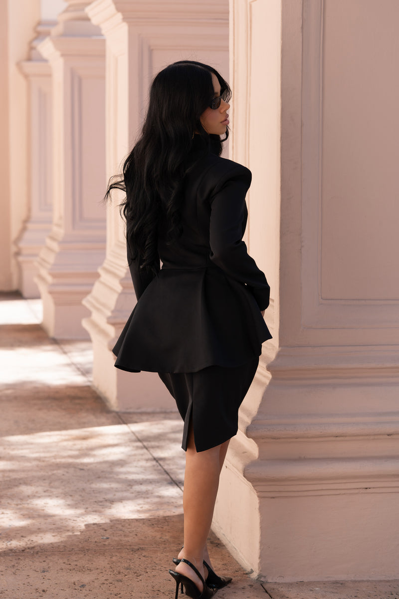 Monarch Edit Skirt Set Black