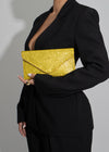 Midnight Gleam Clutch Yellow