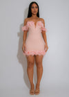 Petal Provocateur Floral Mini Dress Pink
