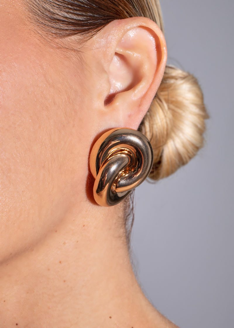 Unity Twist Earrings Gold