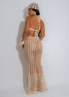 Sandshell Crochet Skirt Set Nude