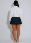 City Chic Bubble Skirt Dark Denim
