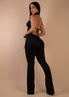 Wrap Muse Ruched Pant Set Black