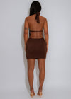 Saltwater Siren Shell Mini Dress Brown