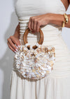 Shoreline Shimmer Shell Handbag Nude