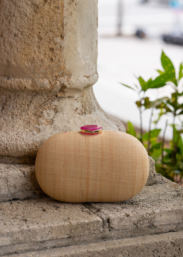 Riviera Luxe Clutch Nude