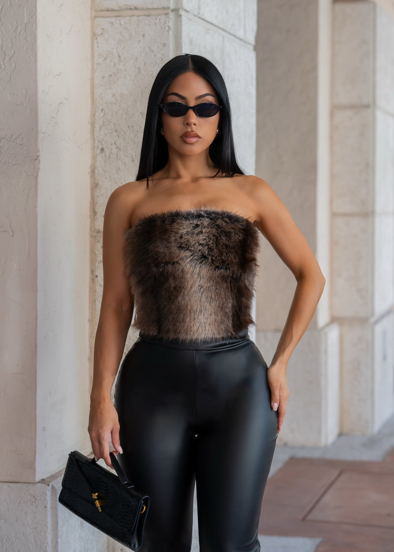 Wicked Opulence Faux Leather Jumpsuit Black