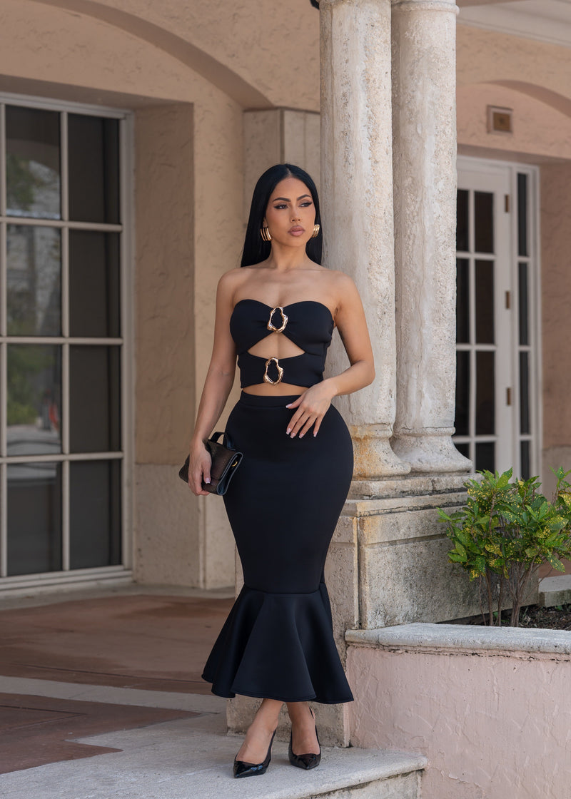 Metal Muse Skirt Set Black