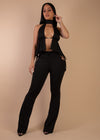 Wrap Muse Ruched Pant Set Black
