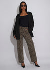 Fierce Streak Leopard Pant Brown