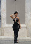 Midnight Glitz Sequin Maxi Dress Black