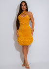 Bliss Swift Mini Dress Yellow