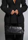 The Maren Soft-Frame Handbag Black