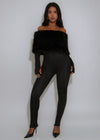 Luxe Enigma Skinny Jumpsuit Black