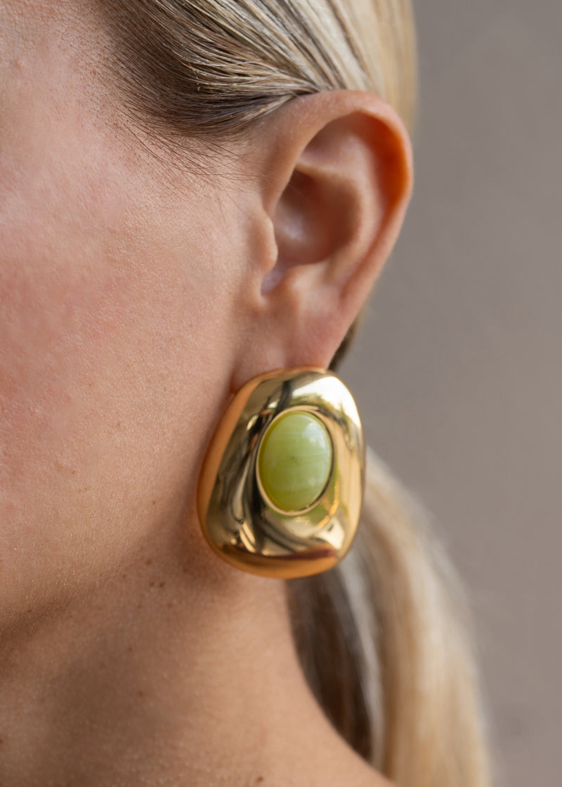 Feel The Rush Earrings Green