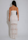 Sunseeker Knit Maxi Dress White