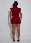 Power Move Romper Red