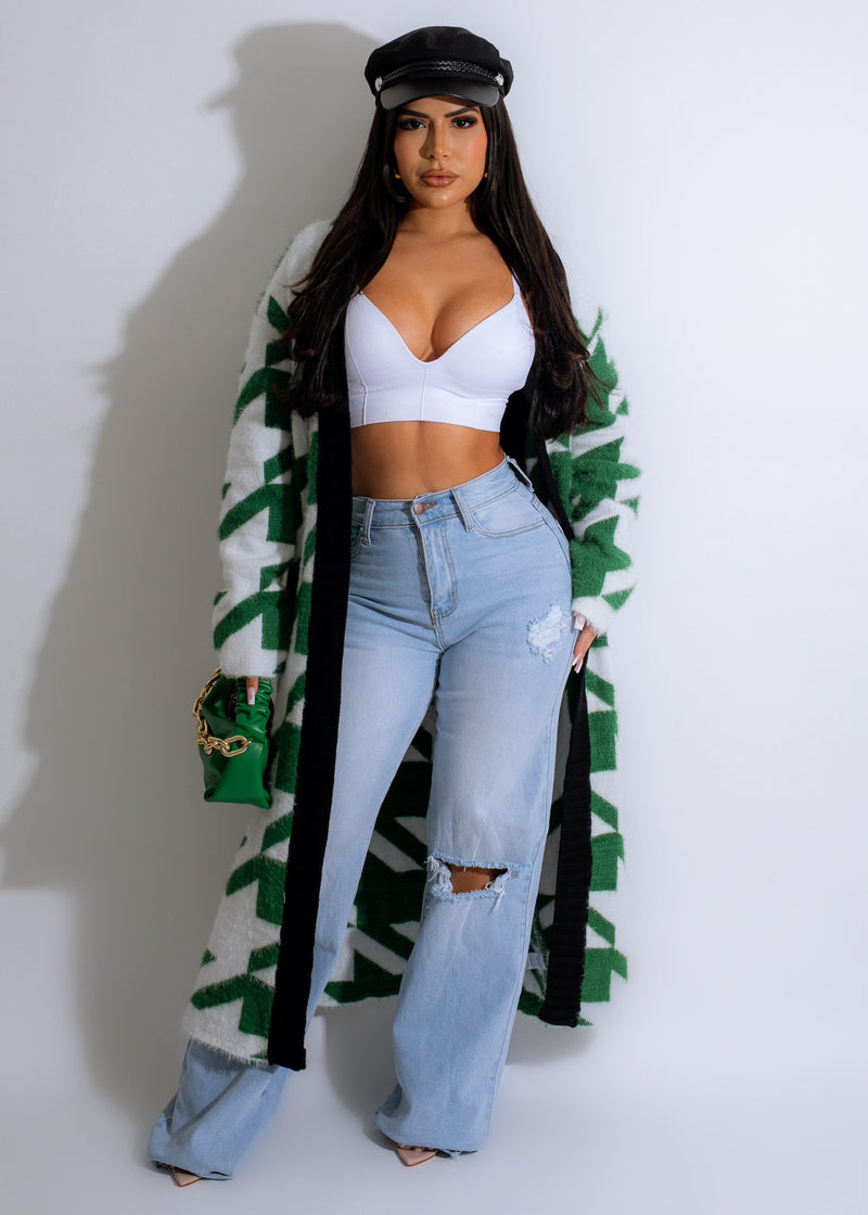 Sweet Sweater Cardigan Green