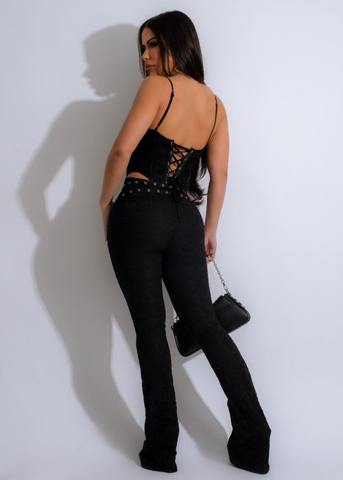 Hollywood Icon Lace Jumpsuit Black